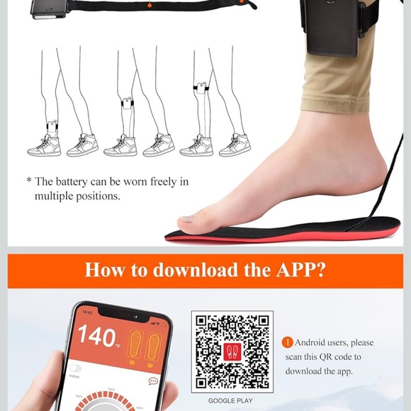Electric Heated Insole with App Control - Picture 3 of 7